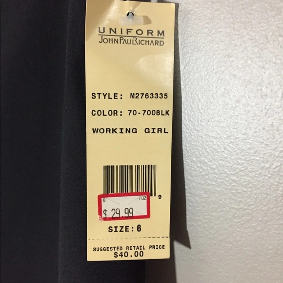 NWT John Paul Richards Black Skirt Size 6 - Picture 3 of 10